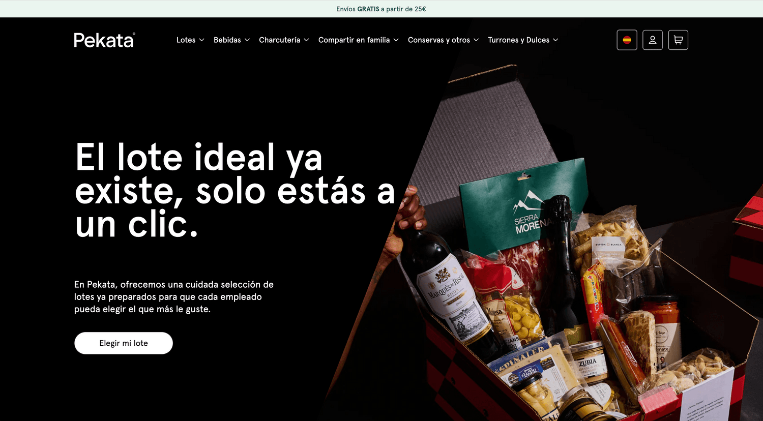 Pekata Foods — Regalos corporativos con control de RRHH
