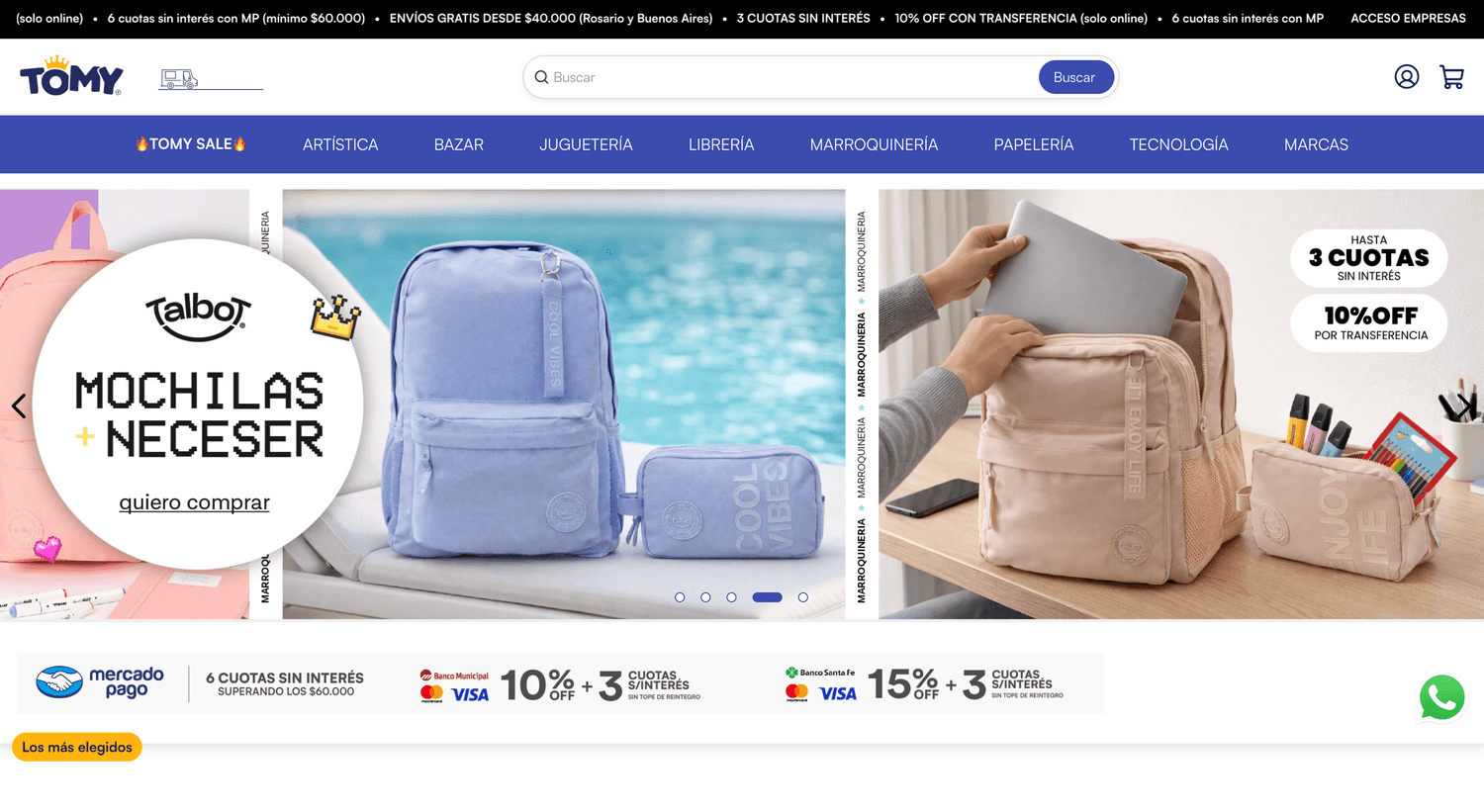 Tomy Librerías — Una marca con presencia física que dio el salto digital