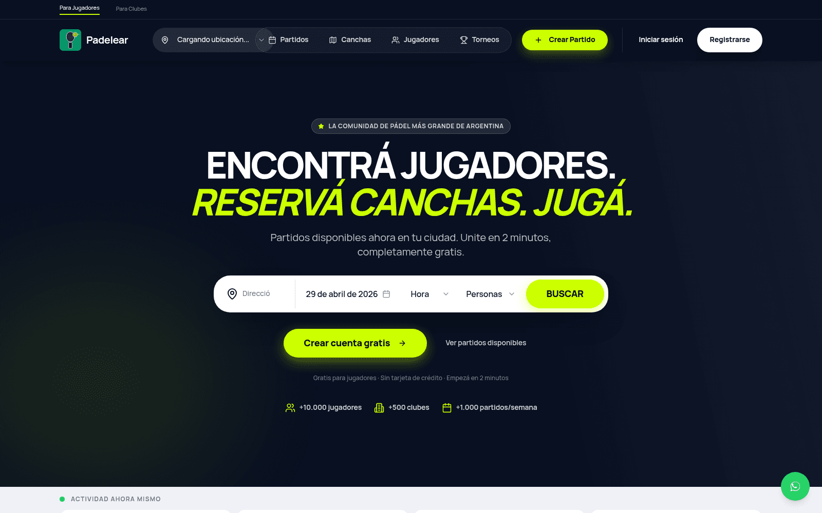 Padelear — Reservá canchas y encontrá jugadores