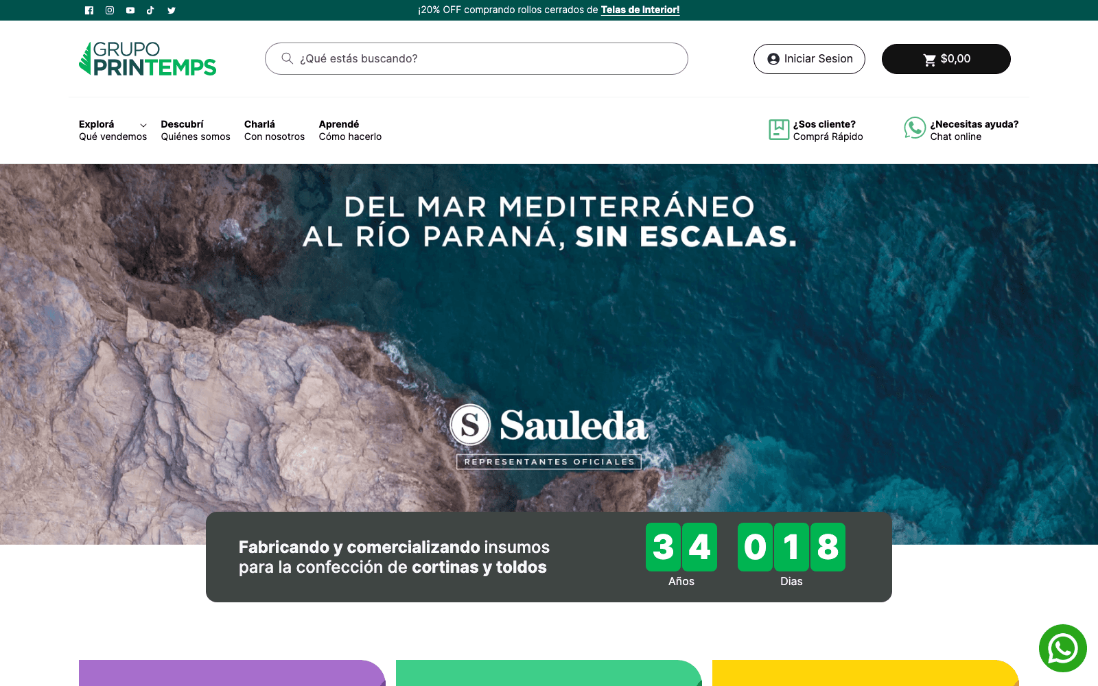 Grupo Printemps — Shopify multidivisión para distribuidor argentino con 30+ años de trayectoria